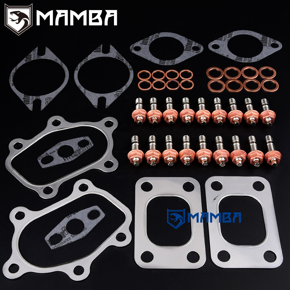 For Nissan RB26DETT GT-R Skyline Twin Garrett GT25R GT28R Turbo Gasket Stud Kit