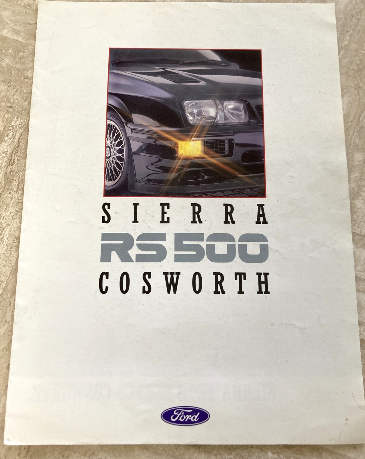 Excellent UK Sales Brochure on the 1987-88 FORD SIERRA RS500 COSWORTH -  RARE 