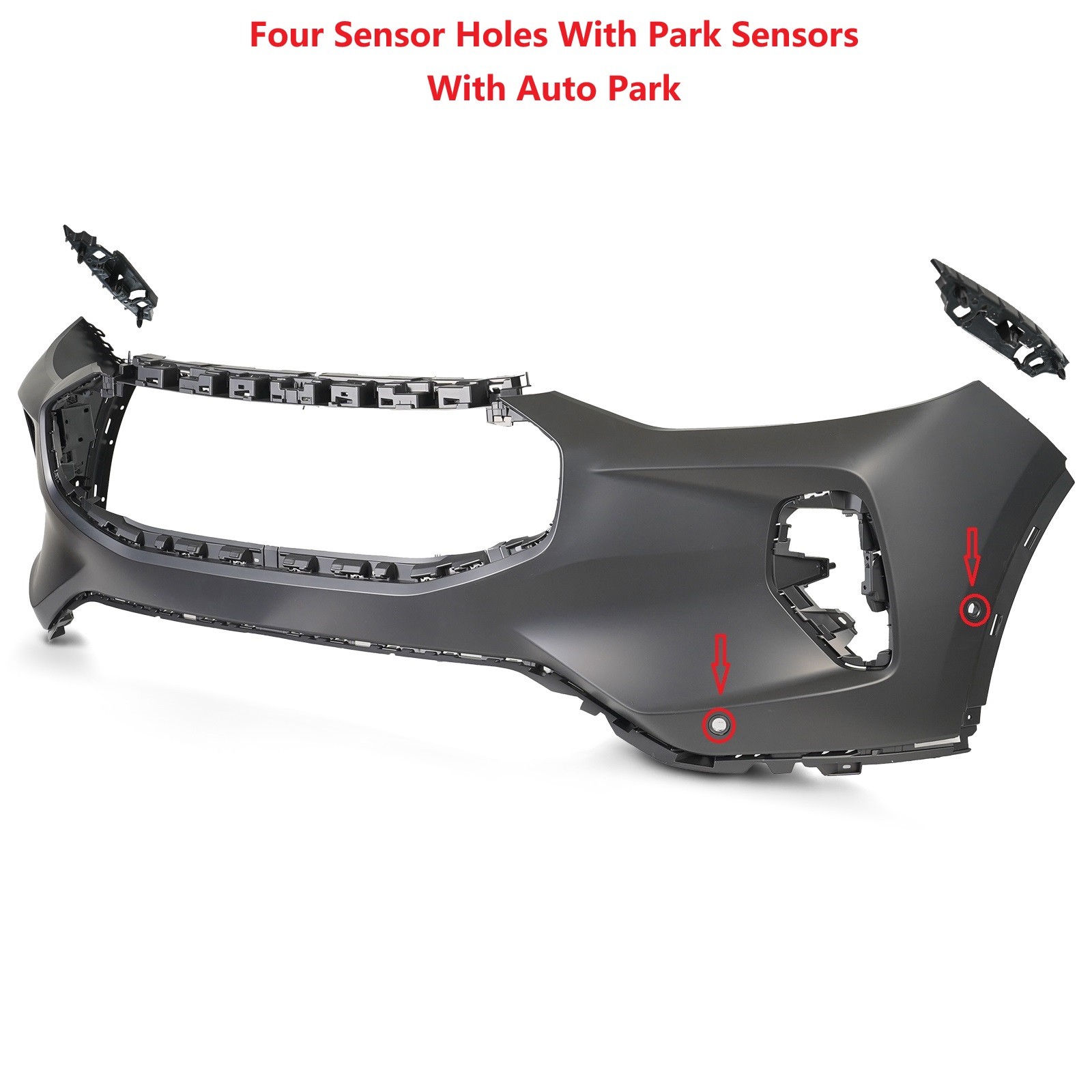 Front Bumper Cover For 2023-2026 Ford Escape With Sensor Holes PJ6Z-17D957-BAPTM