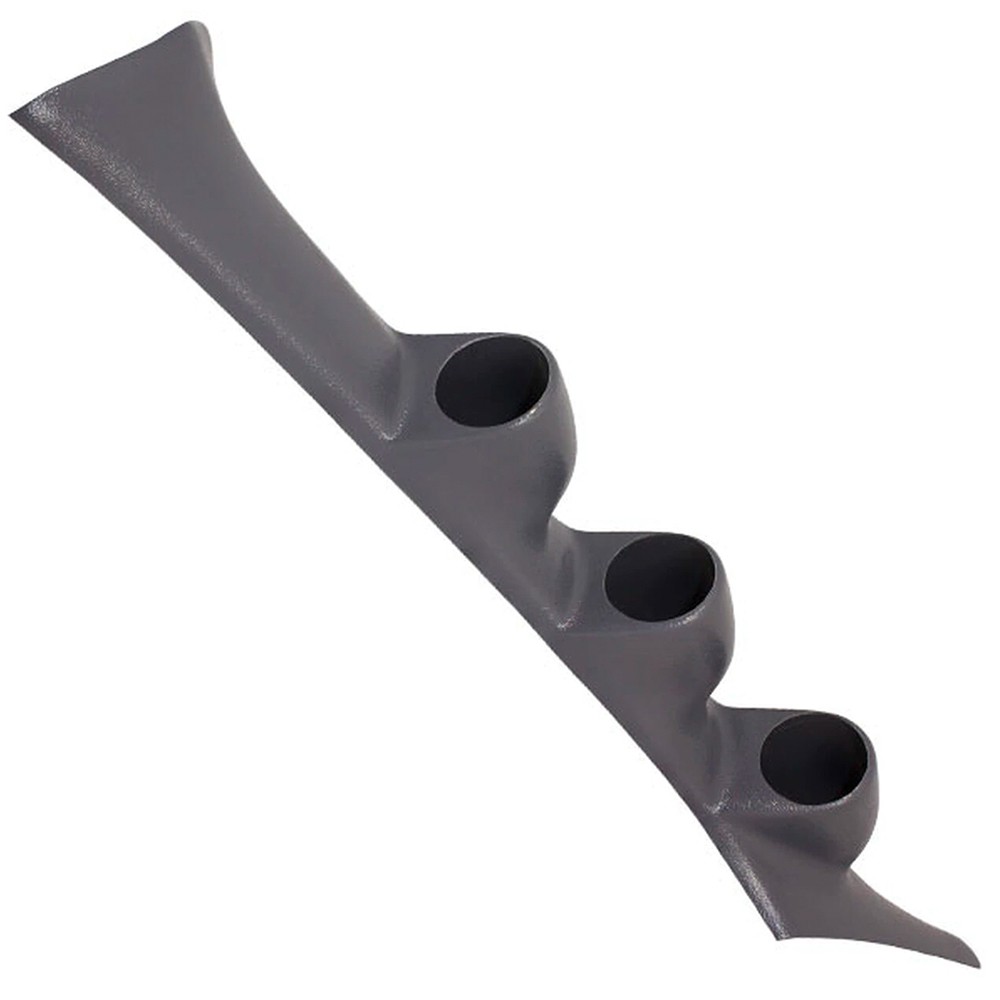 GlowShift Gray Triple Pillar Gauge Pod Fits 1995-1999 Mitsubishi Eclipse 52mm