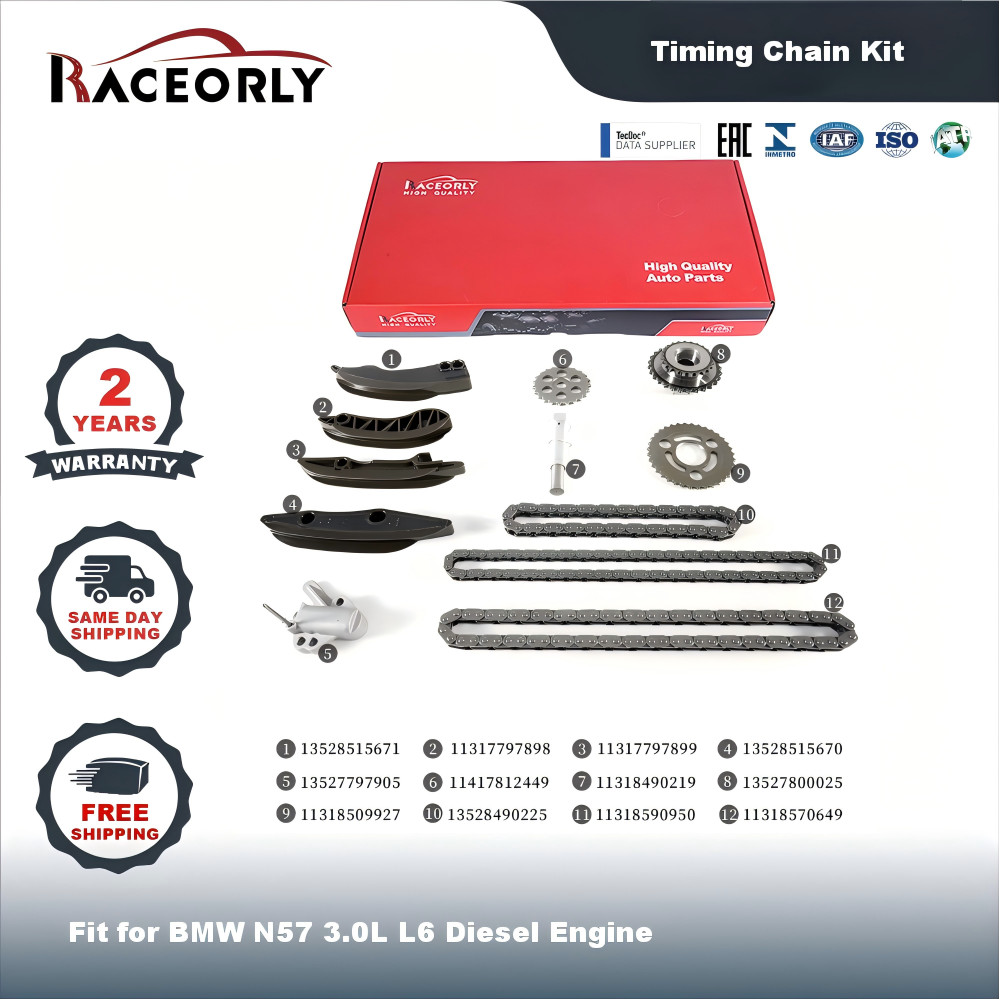 N57 3.0L Diesel Timing Chain Kit For BMW X3 X4 X5 X6 11317797898 13528573158