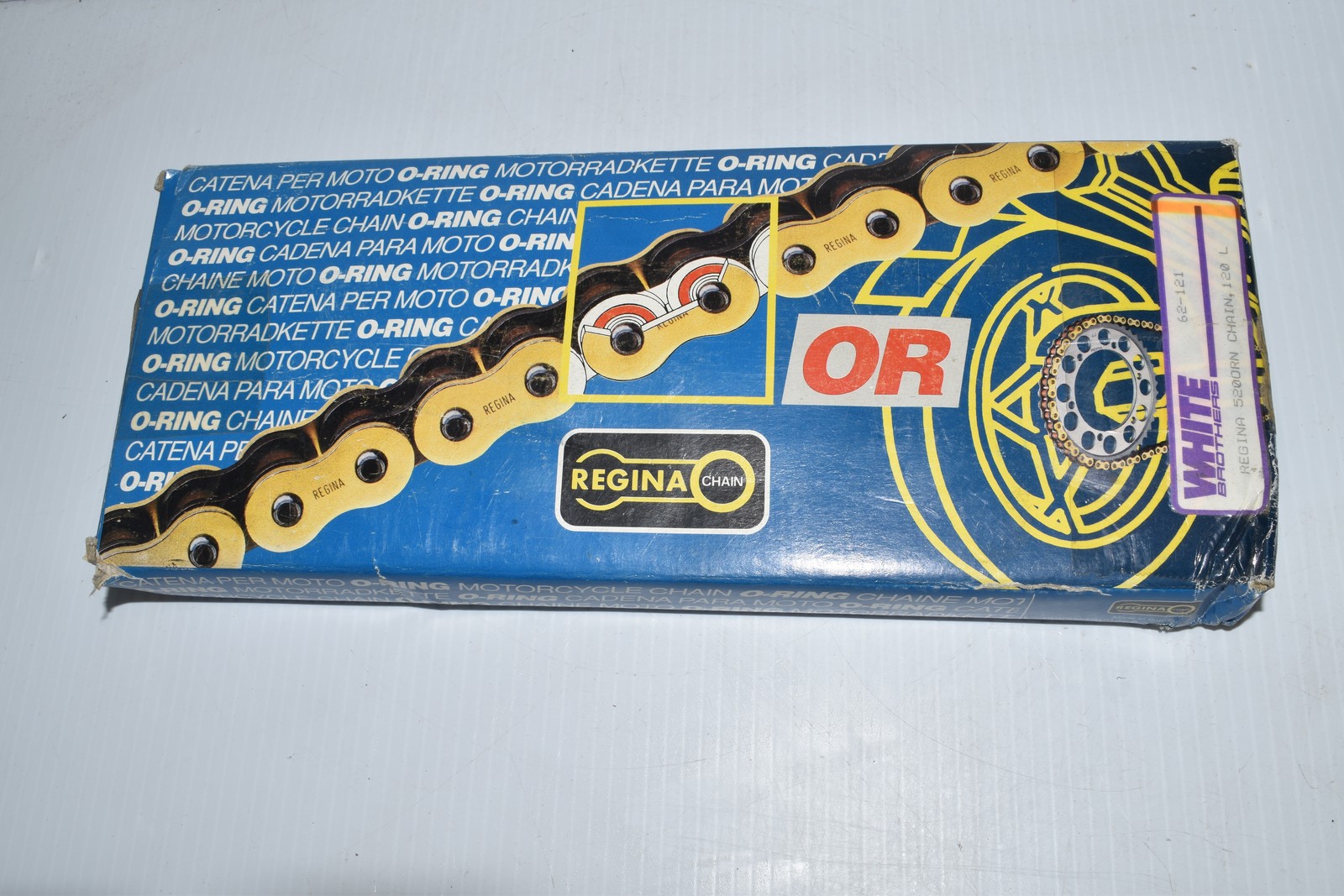 REGINA CHAIN 520 ORN X O-RING MOTORCYCLE CHAIN - NEW IN BOX?   (ZSQ86)