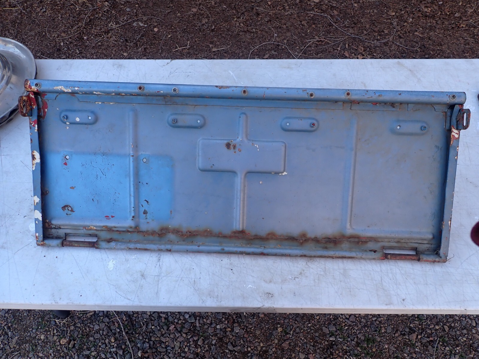 Original 1940s 1950s Willys Jeep Unbranded Plain Tailgate Original 1940s 1950s Willys Jeep Unbranded Plain Tailgate