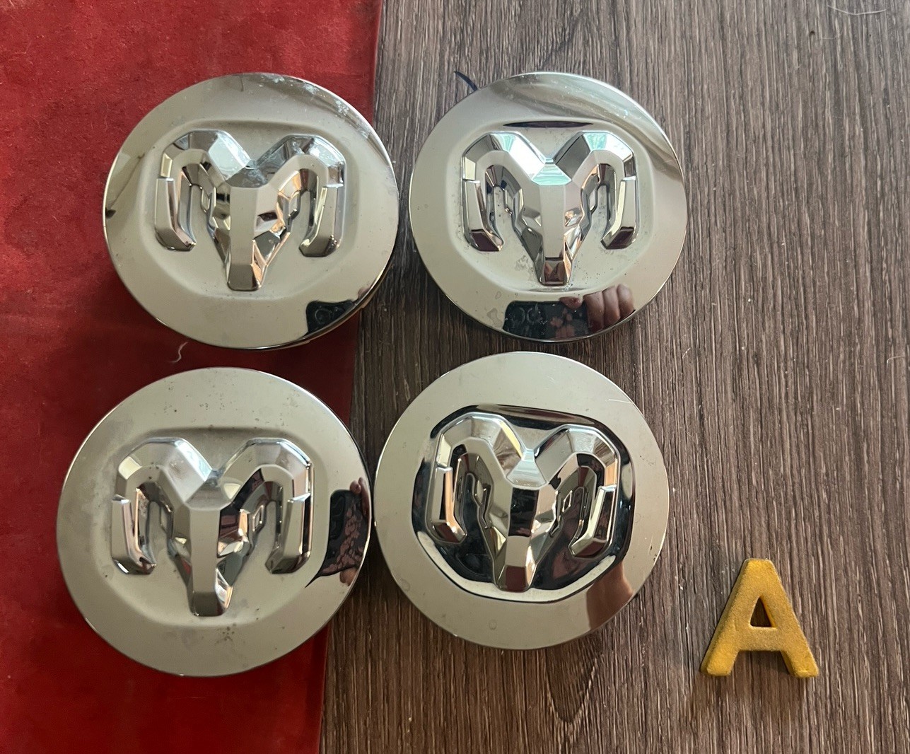 #A (SET 4) 2019-2026 Dodge Ram 1500 Center Caps 2.5”  6KF18TRMAA