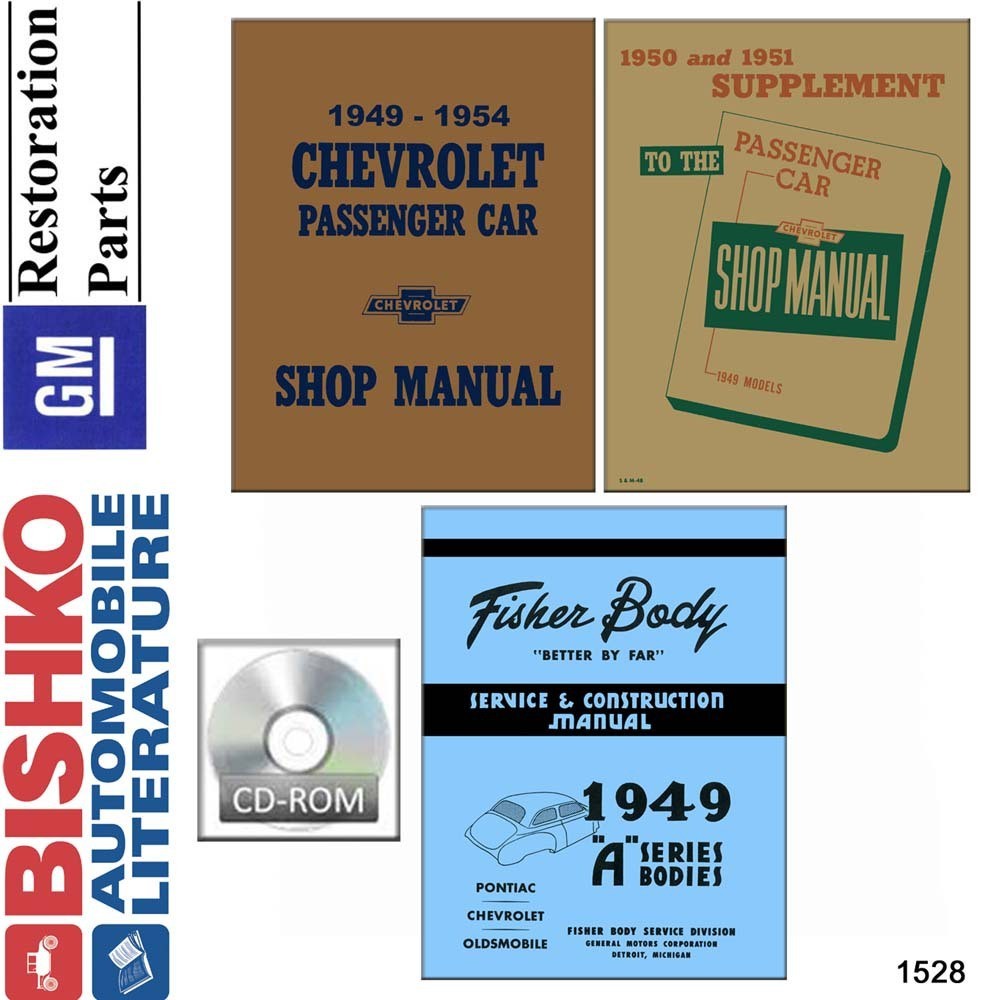 1949-1954 Chevrolet All Models Fisher Body Factory Shop Service Manual CD 1949-1954 Chevrolet All Models Fisher Body Factory Shop Service Manual CD