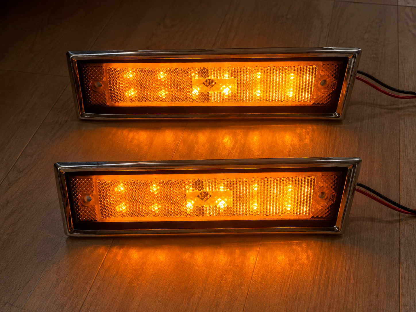1981-1991 Chevy GMC Truck C10 Jimmy Suburban LED Front Side Marker Lights Pair