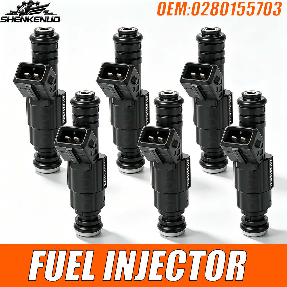 25LBS Set 6 Upgrades 6-Hole Fuel Injectors For 1997-1998 Jeep TJ 4.0L I6