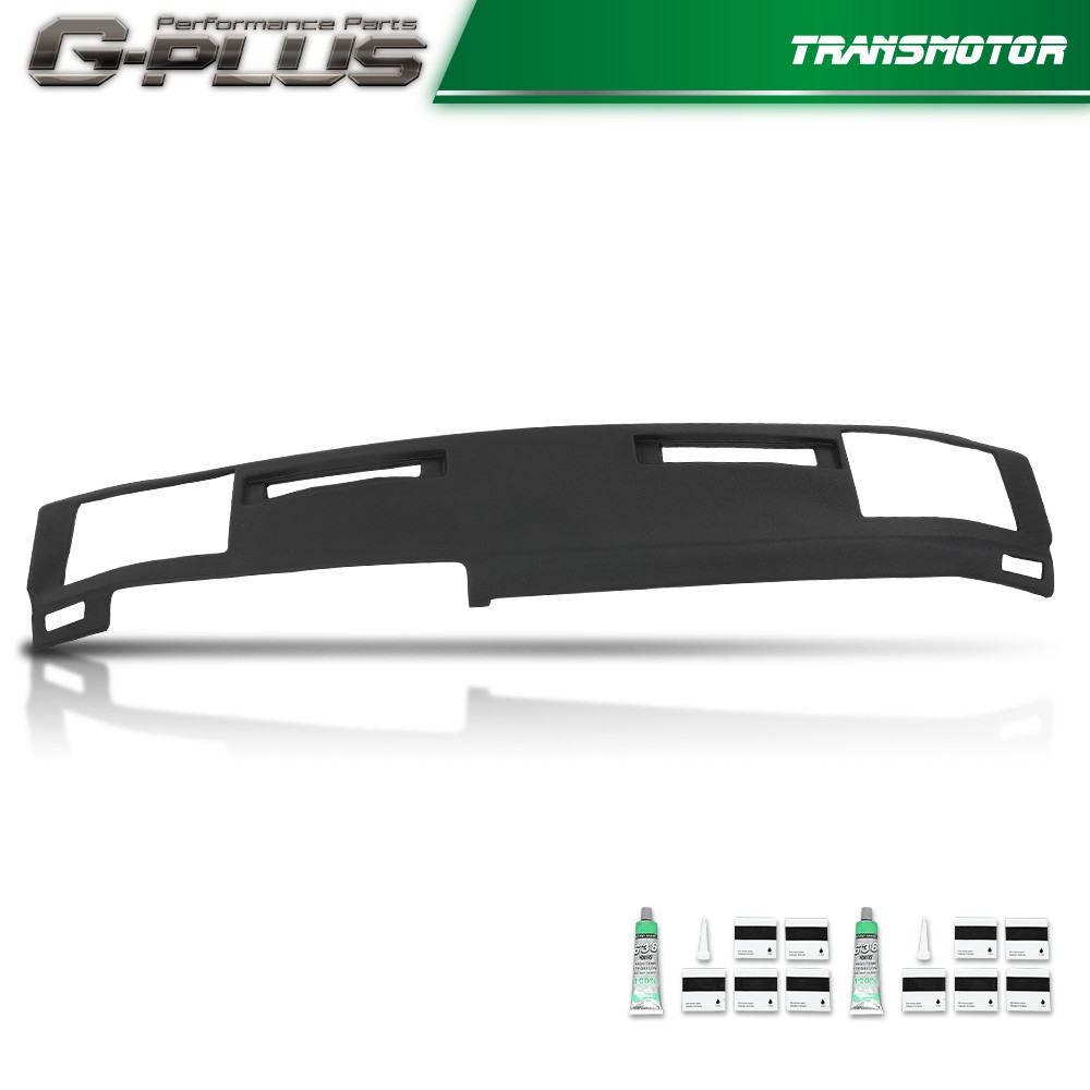 Soft TPE Dash Cover Overlay Black Fits For 1986-1993 Chevy S10 GMC S15