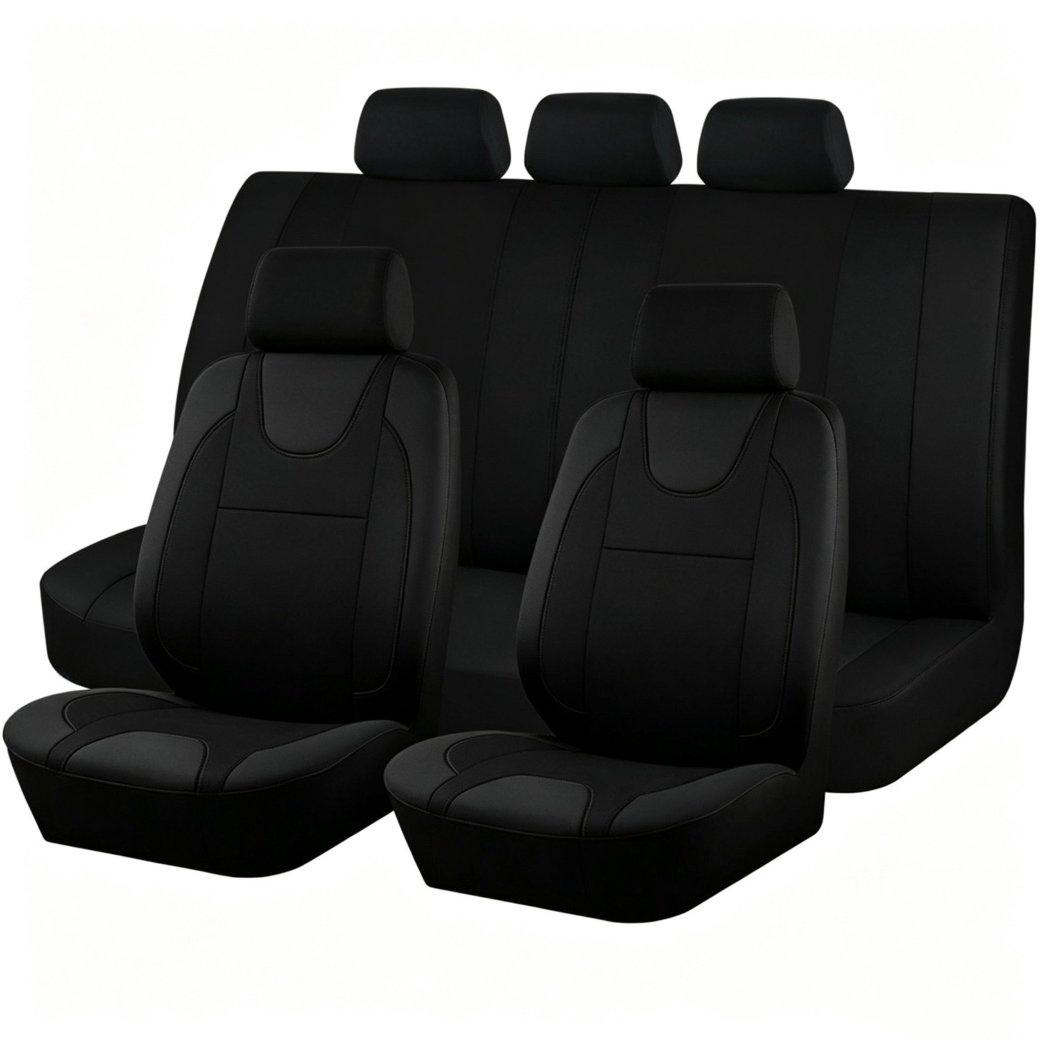 Full Set Fabric Seat Covers Breathable For Hyundai Elantra Tucson Santa Fe Kona