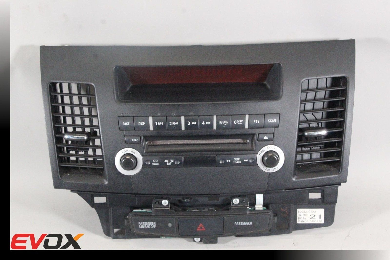 08-15 MITSUBISHI EVO X EVOLUTION 10 OEM CENTER DASH RADIO CONTROLS DISPLAY oem81 08-15 MITSUBISHI EVO X EVOLUTION 10 OEM CENTER DASH RADIO CONTROLS DISPLAY oem81