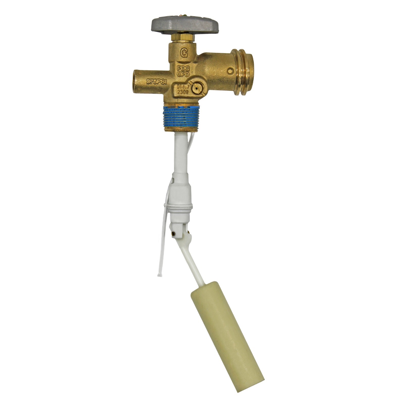 Flame King VOPD30 30 Pound Propane Tank Cylinder Service OPD Valve, White