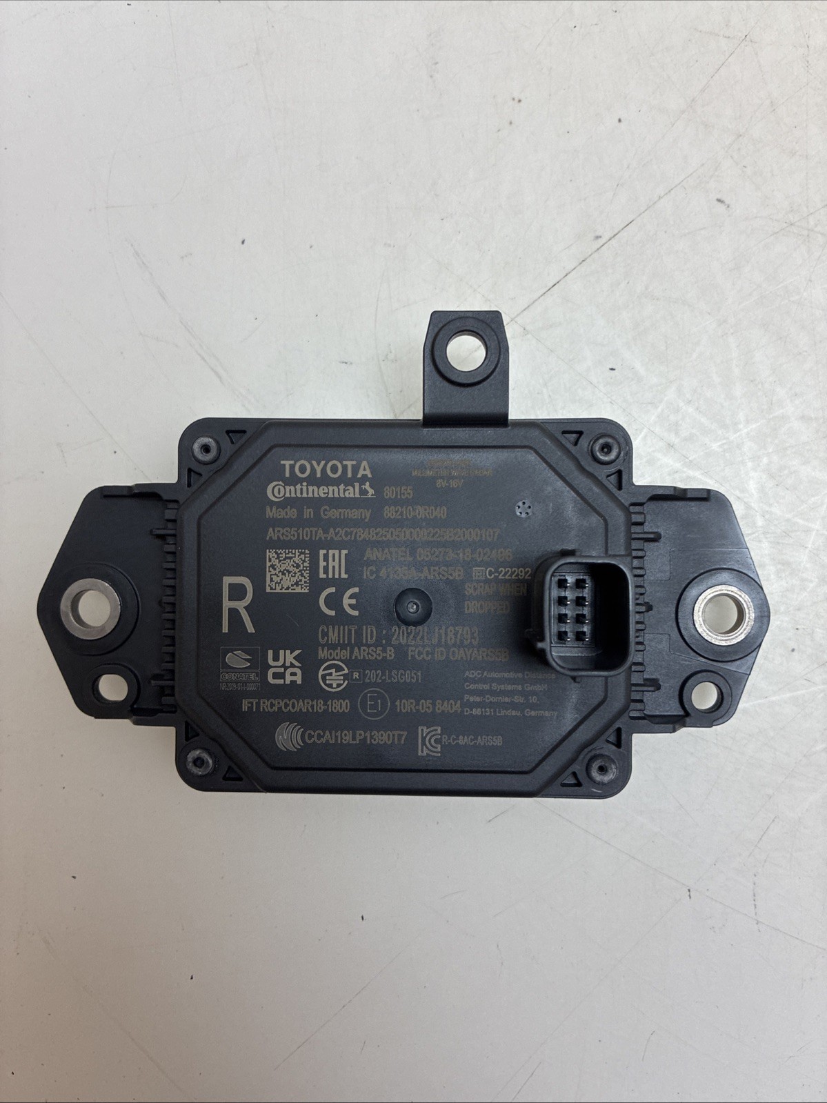 2019-2024 TOYOTA RAV4 GENUINE FRONT ADAPTIVE CRUISE CONTROL SENSOR 88210-0R040 2019-2024 TOYOTA RAV4 GENUINE FRONT ADAPTIVE CRUISE CONTROL SENSOR 88210-0R040