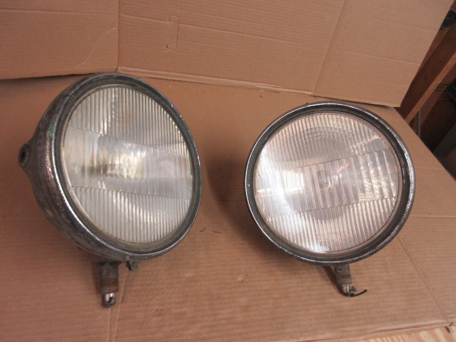 Pair Antique Buick Tilt Ray Headlights Spotlights Pair Antique Buick Tilt Ray Headlights Spotlights