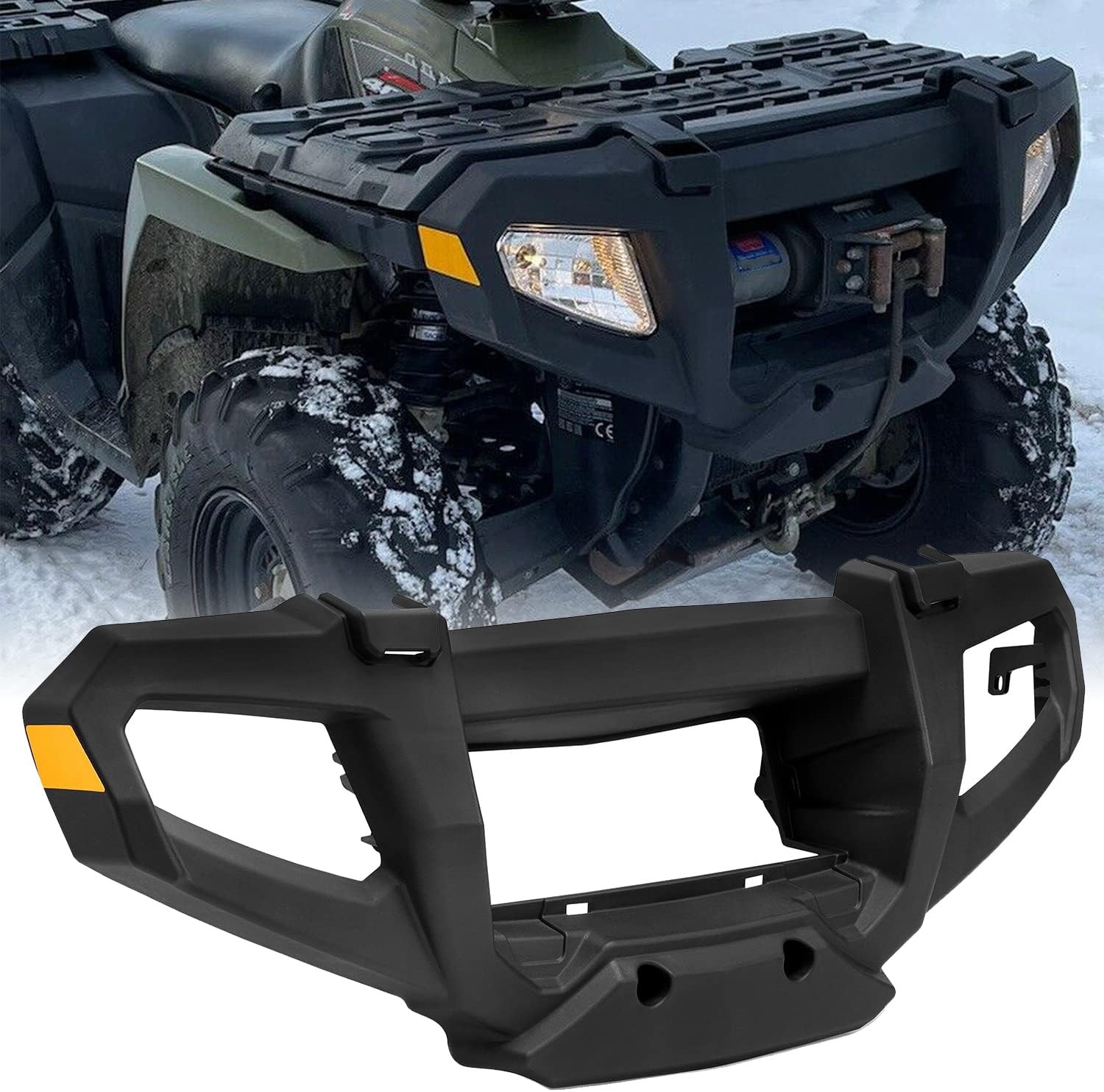 HECASA Front Bumper Brush Guard Compatible with 2006-2010 Sportsman