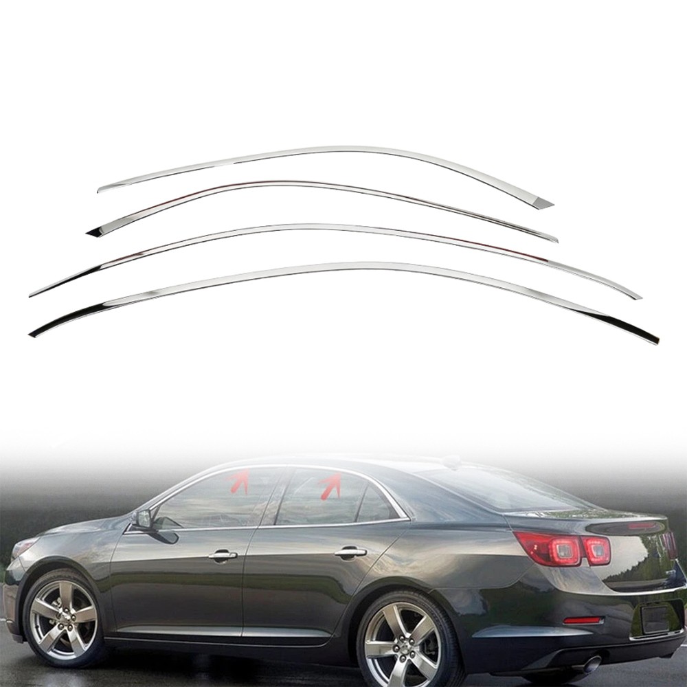 Side Window Upper Molding Trim Decoration Strips For 2013-2015 Chevrolet Malibu