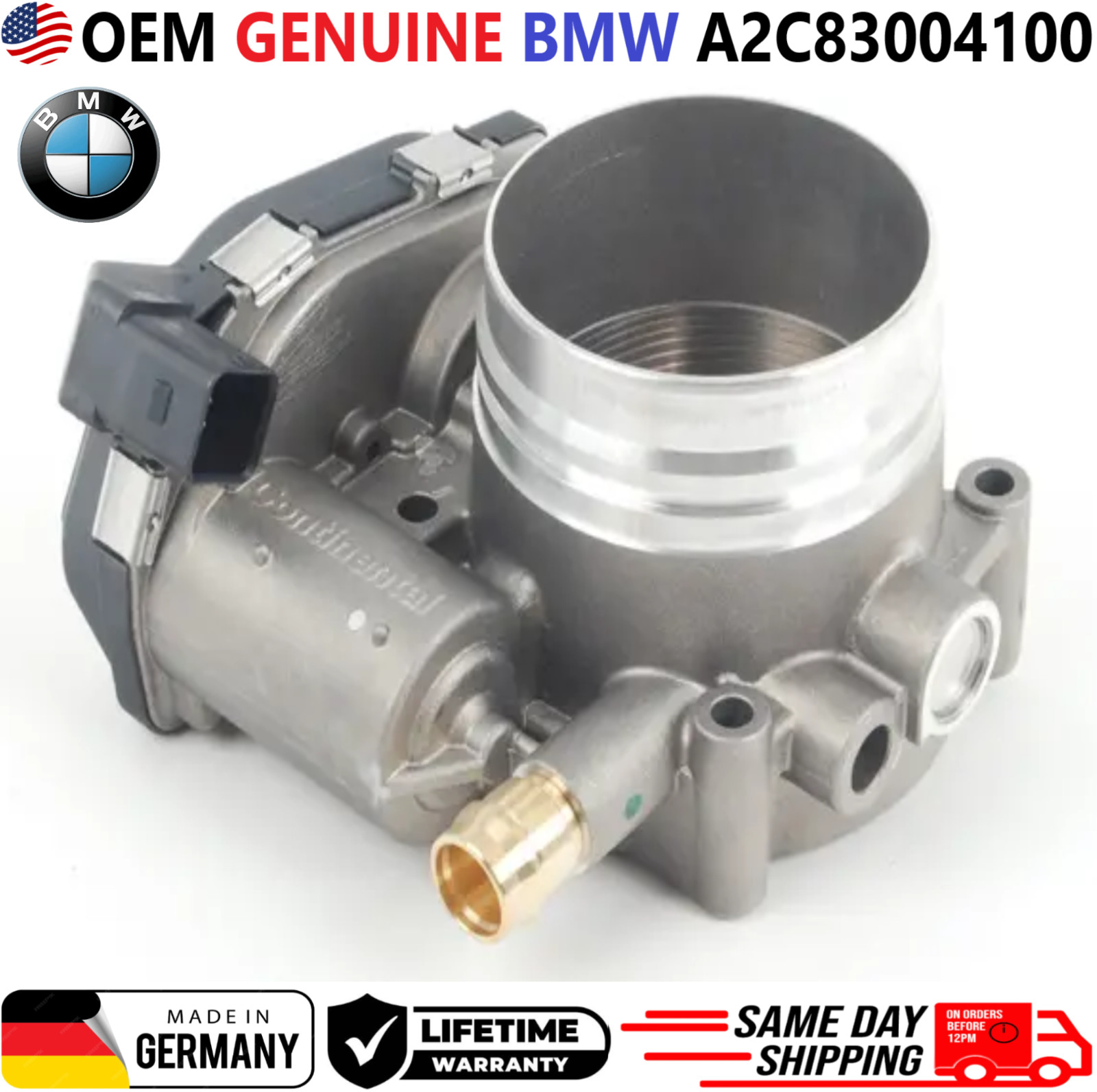 GENUINE BMW Throttle Body For 2011-2021 BMW 3.0L, A2C83004100, 1354 7597871-03