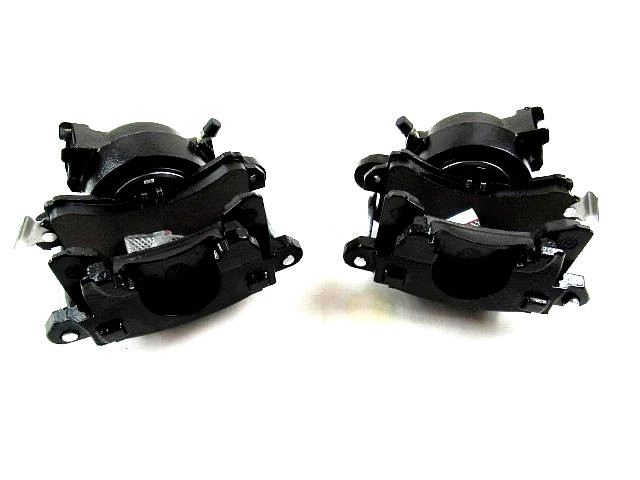78-88 GM Metric Front Loaded Brake Calipers Pair Black Finish Fit Mustang 2 IFS