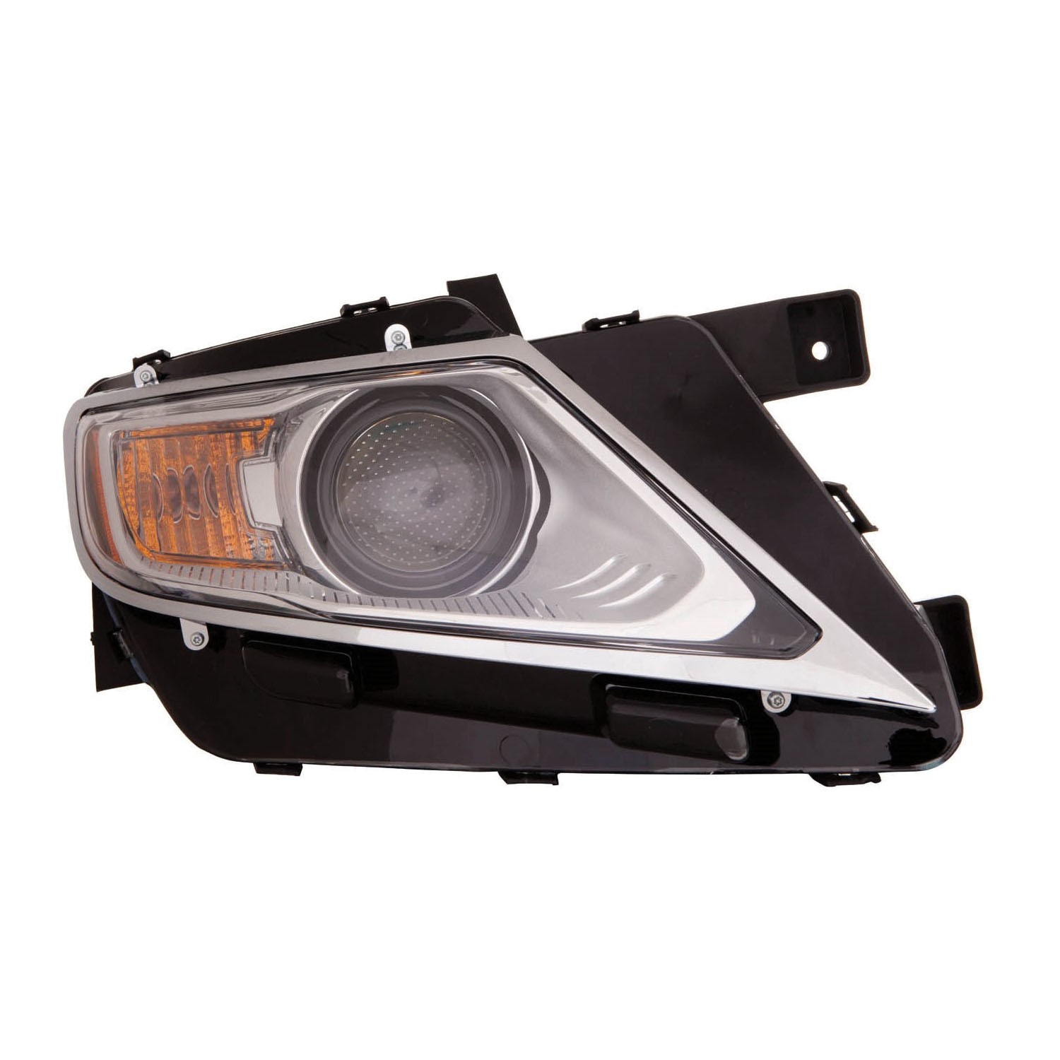 Headlight Fits Lincoln MKX 11-15 CAPA Certified Right Passenger Halogen Chrome