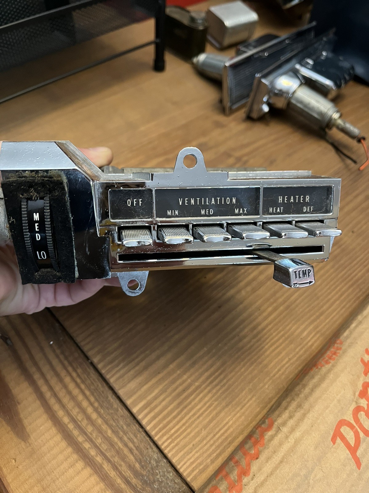 Oldsmobile Toronado 1966-67 Heater Temperature Climate Control Panel Switch 425 Oldsmobile Toronado 1966-67 Heater Temperature Climate Control Panel Switch 425
