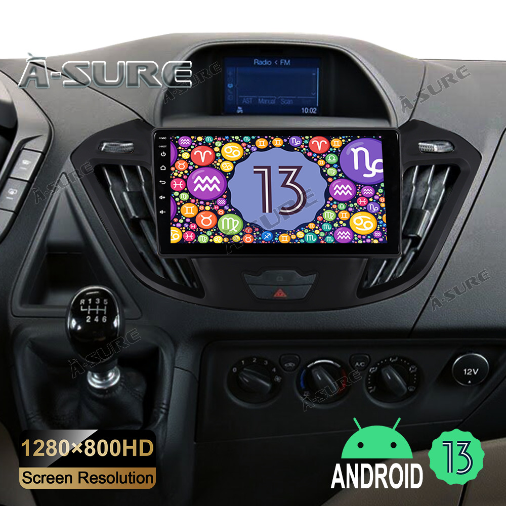 2+32GB Android 13 Radio Stereo For Ford Transit Tourneo Custom 2013-2017 Carplay