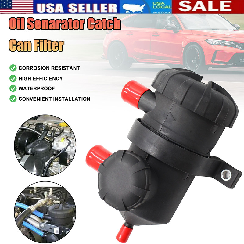 US Pro200 Oil Catch Can Patrol Vent Diesel Replace Engine Air Oil Separator Tank