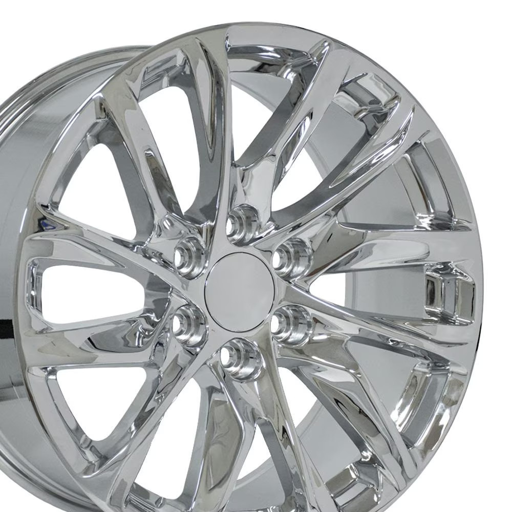 4pcs 4875 Chrome 20x9 Rep Wheels 6x139.7 Fits Cadillac Chevy GMC