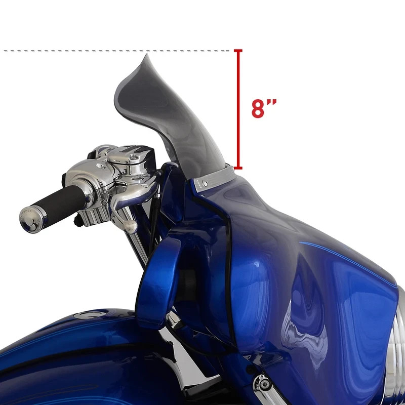 Klock Werks Flare Windshield Dark Smoke 8.5 Klock Werks Flare Windshield Dark Smoke 8.5
