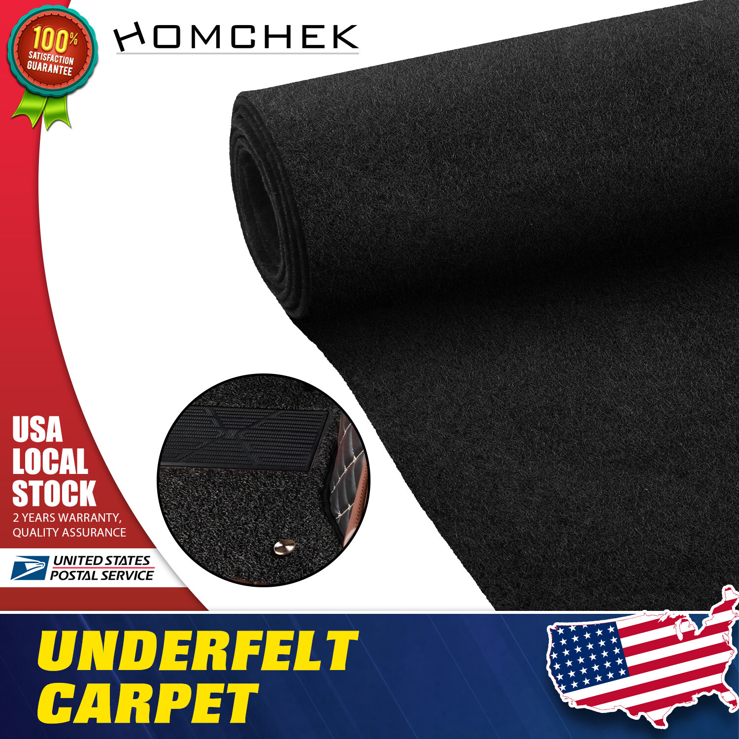 Black Universal Automotive Carpet ft Wide High Quality 60\