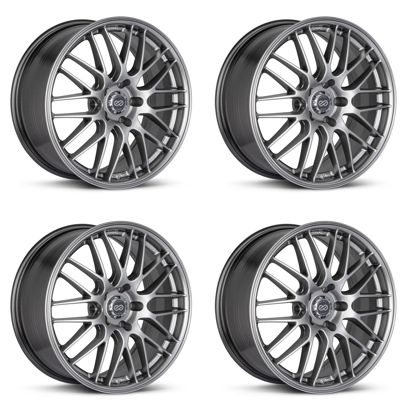 (4X) Enkei EKM3 Wheels [17x7 / 5x114.3 / ET:38 / CB:72.6] Hyper Silver