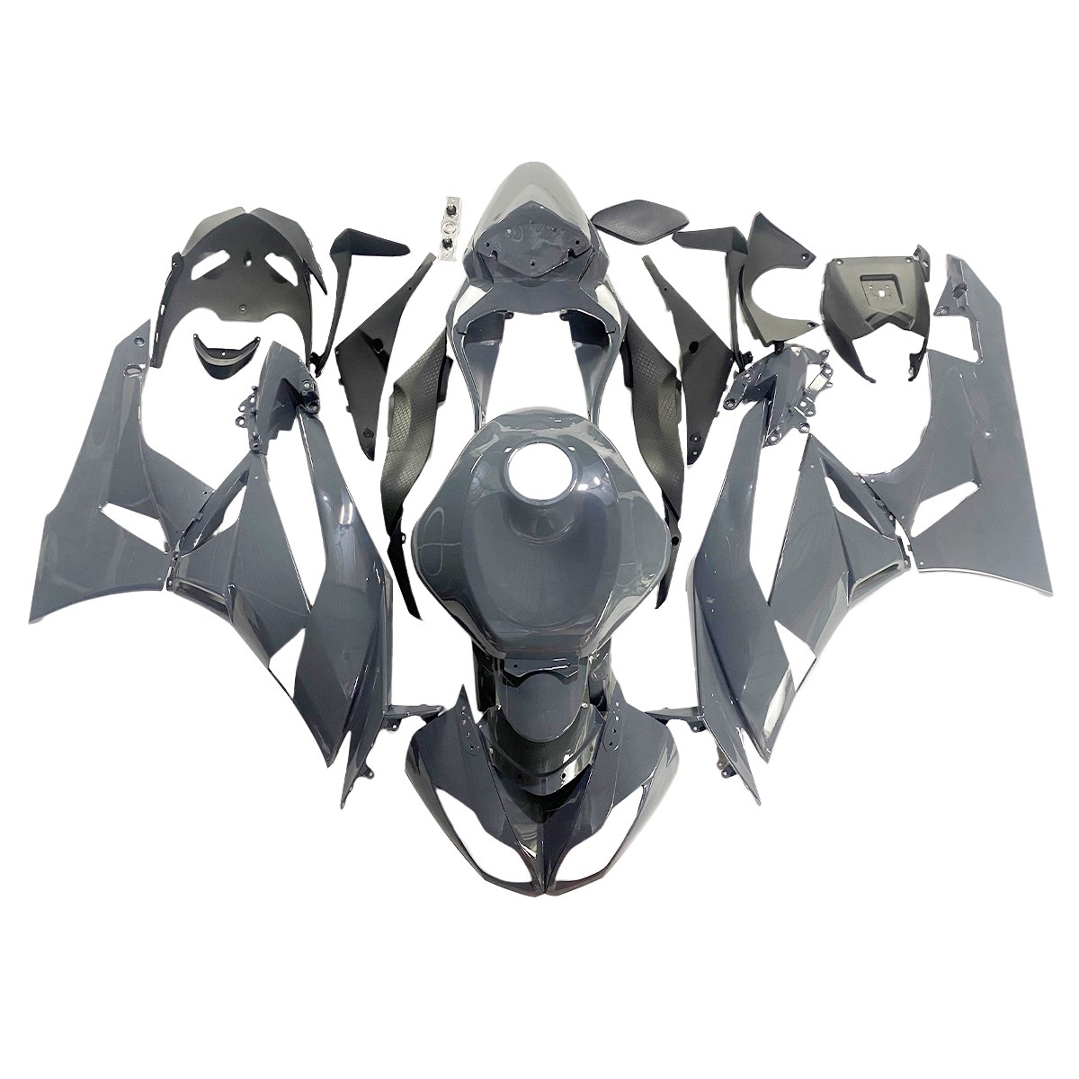 Nardo Grey Fairings for Ninja ZX6R 2009 2012 Kawasaki Plastic Injection Bodywork