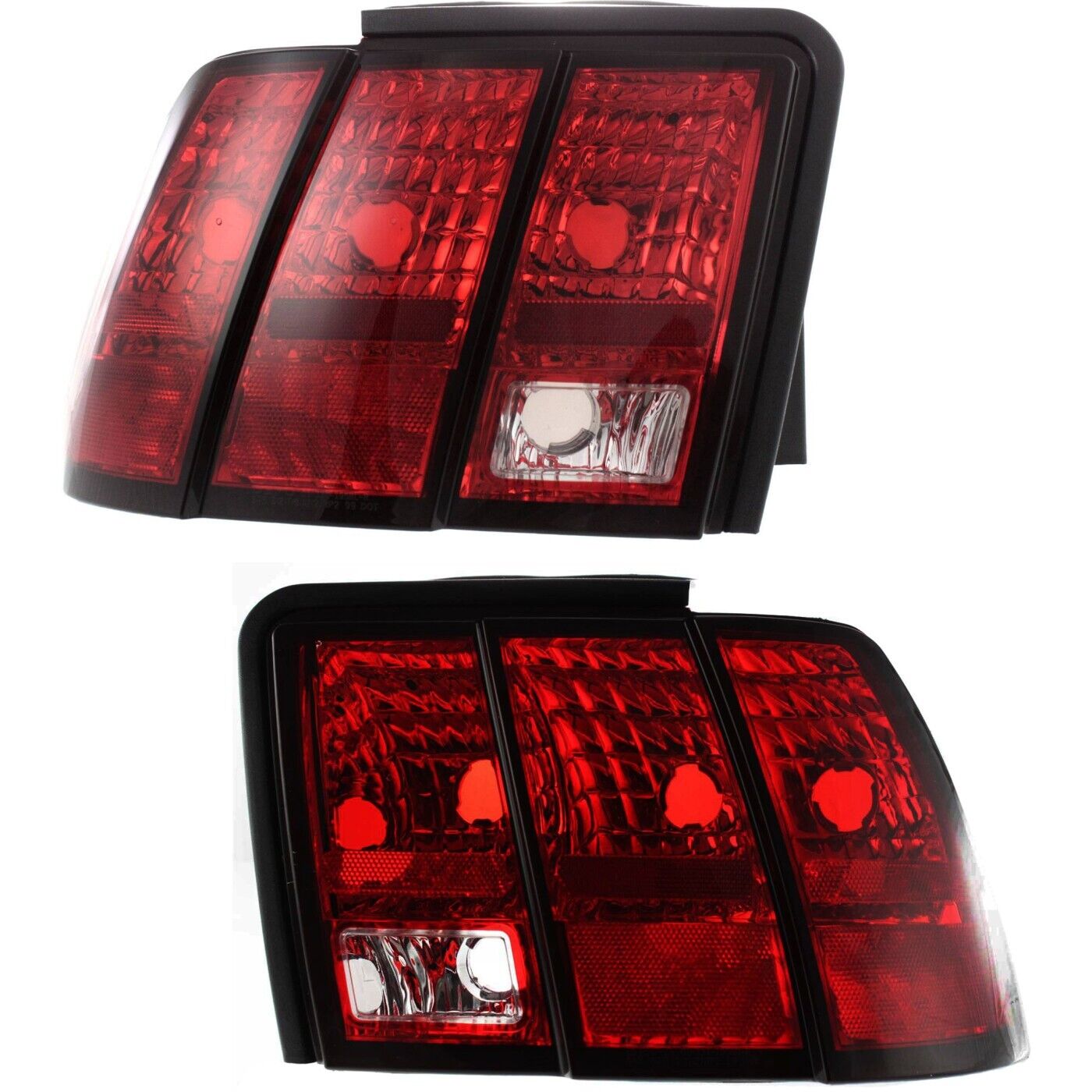 Tail Light Set For 1999-2004 Ford Mustang Driver and Passenger Side Halogen
