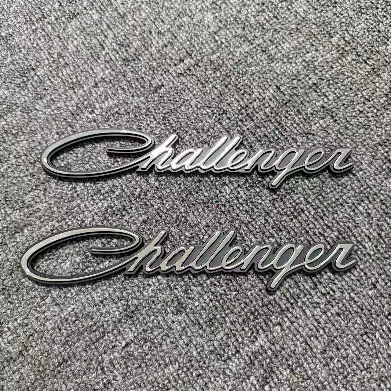 2009-2019 Dodge Challenger Front Fender Side Chrome Black Emblem Badge 2PCS USA 2009-2019 Dodge Challenger Front Fender Side Chrome Black Emblem Badge 2PCS USA