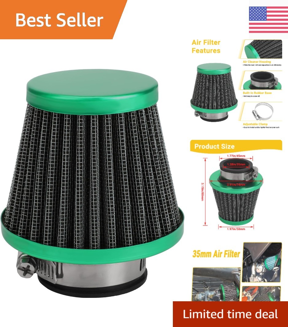 Efficient 35mm Air Filter Compatible with Popular Brands - Enhanced Horsepower