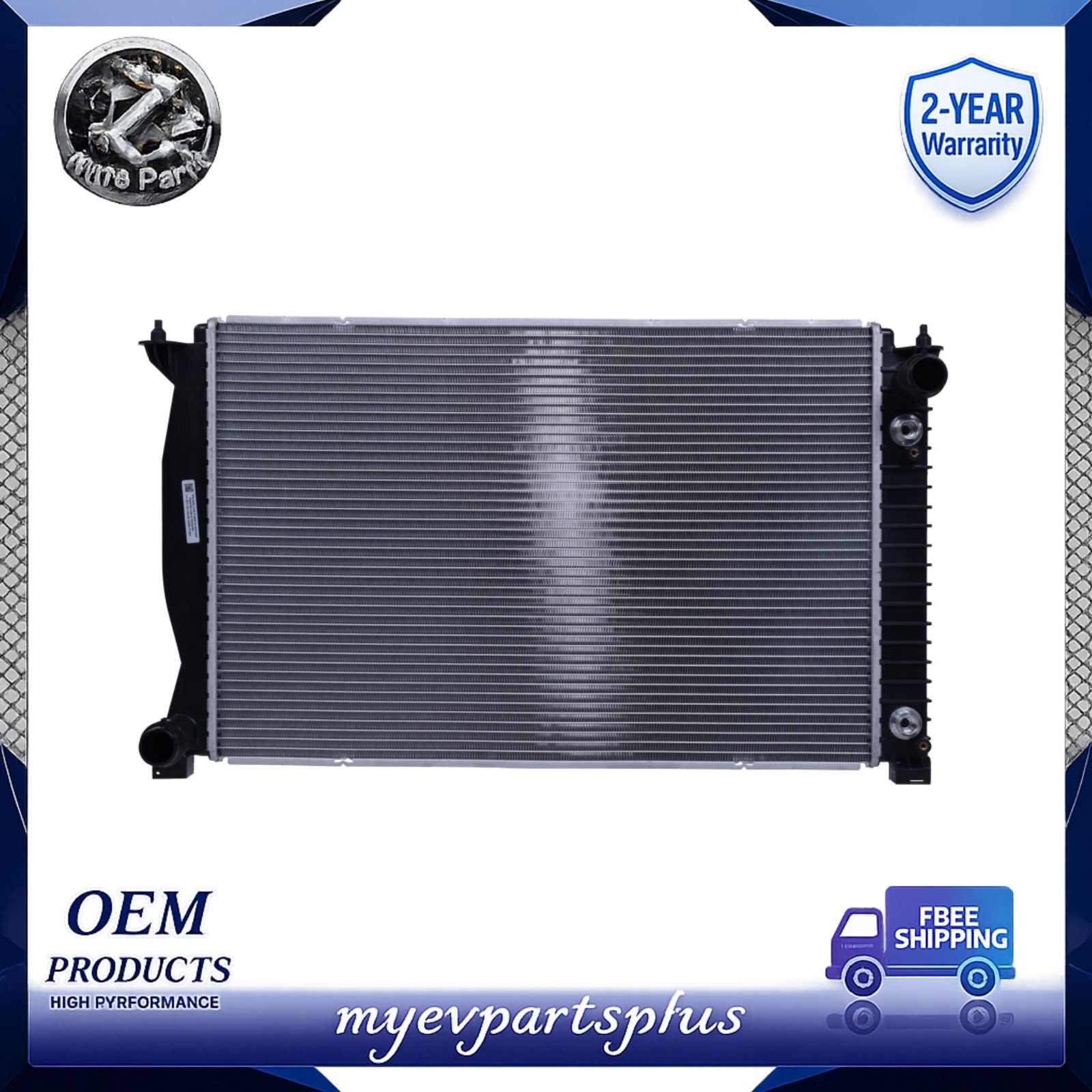 Aluminum Radiator For Audi A6 Quattro 4.2L 2005 2006 2007 -2011 RS6 5.0L 2010