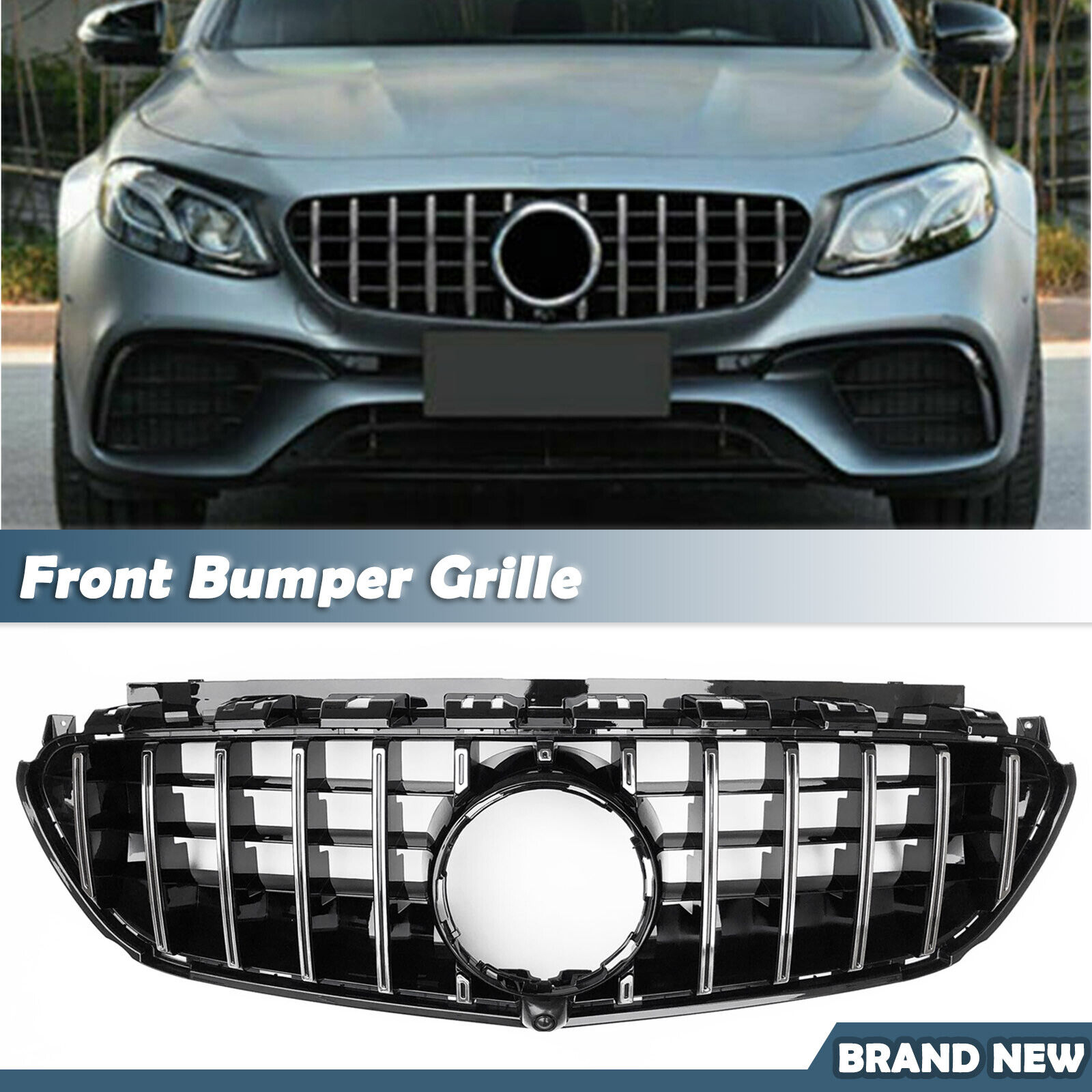 For 16-20 Benz Mercedes E Class W213 E63/E63 S AMG Models Front Grille Grill US