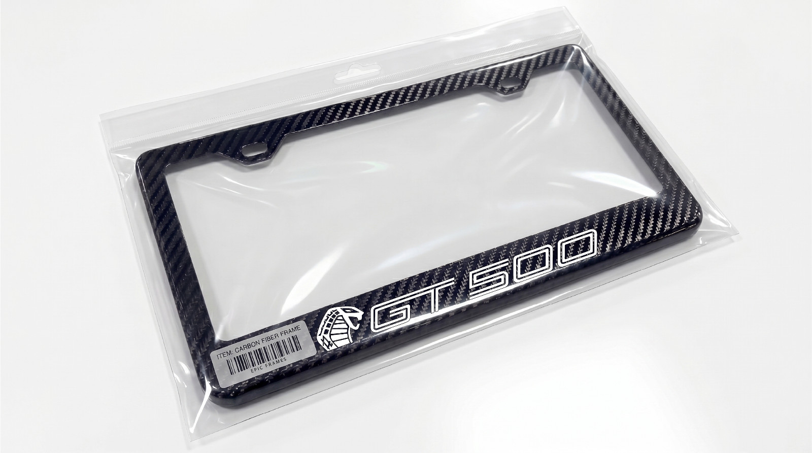 2007 - 2014 Shelby GT500 Mustang Premium 100% Carbon Fiber License Plate Frame 