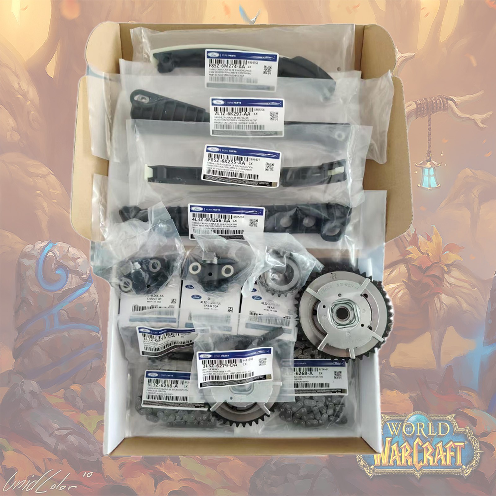 OEM TIMING CHAIN KIT COMBO FOR 2000-2010 FORD SET 9 F-150 5.4L V8 SOHC STOCK