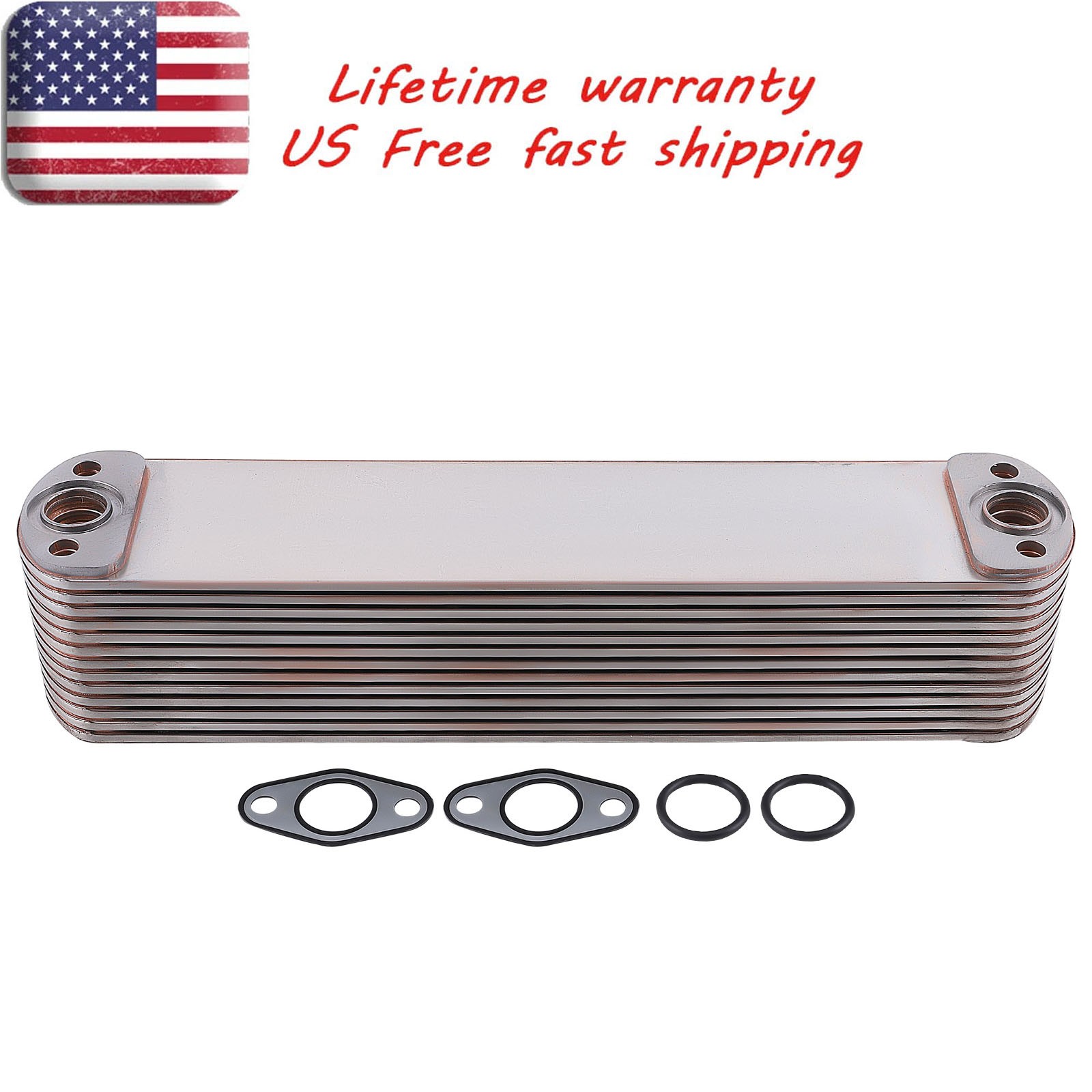 1x Oil Cooler (with Gaskets) for Cummins ISX QSX QSX15 ISX15 Diesel 2008-2015