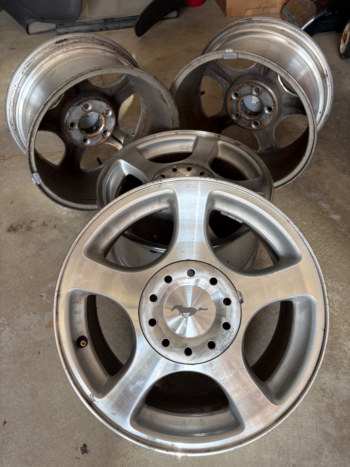 4 sets of 16 inches Chrome rims for 4th generation of Ford Mustang (1994-2004) 4 sets of 16 inches Chrome rims for 4th generation of Ford Mustang (1994-2004)