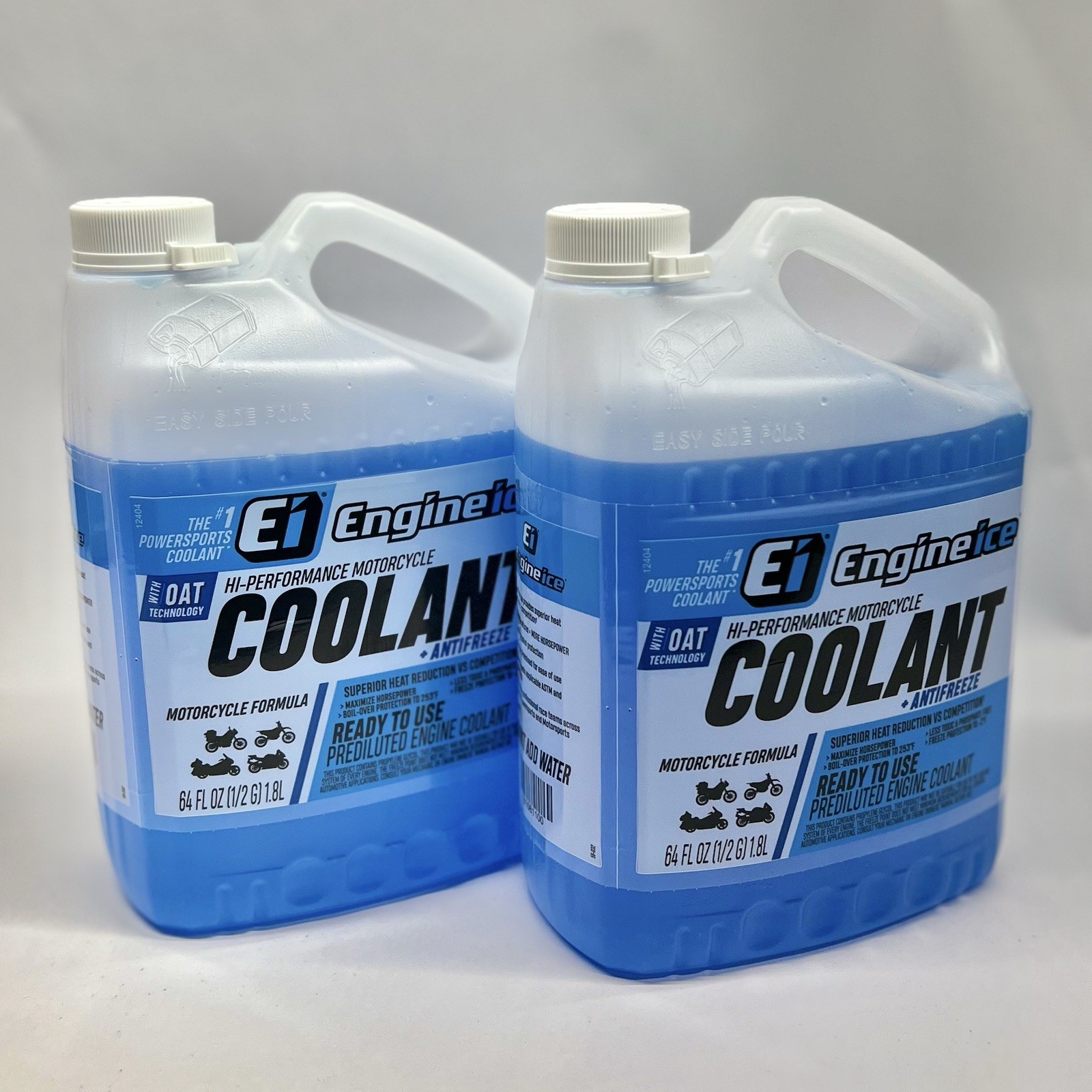 2-Pack Engine Ice Coolant Premixed Antifreeze Motorcycle ATV UTV  1 Gallon Total