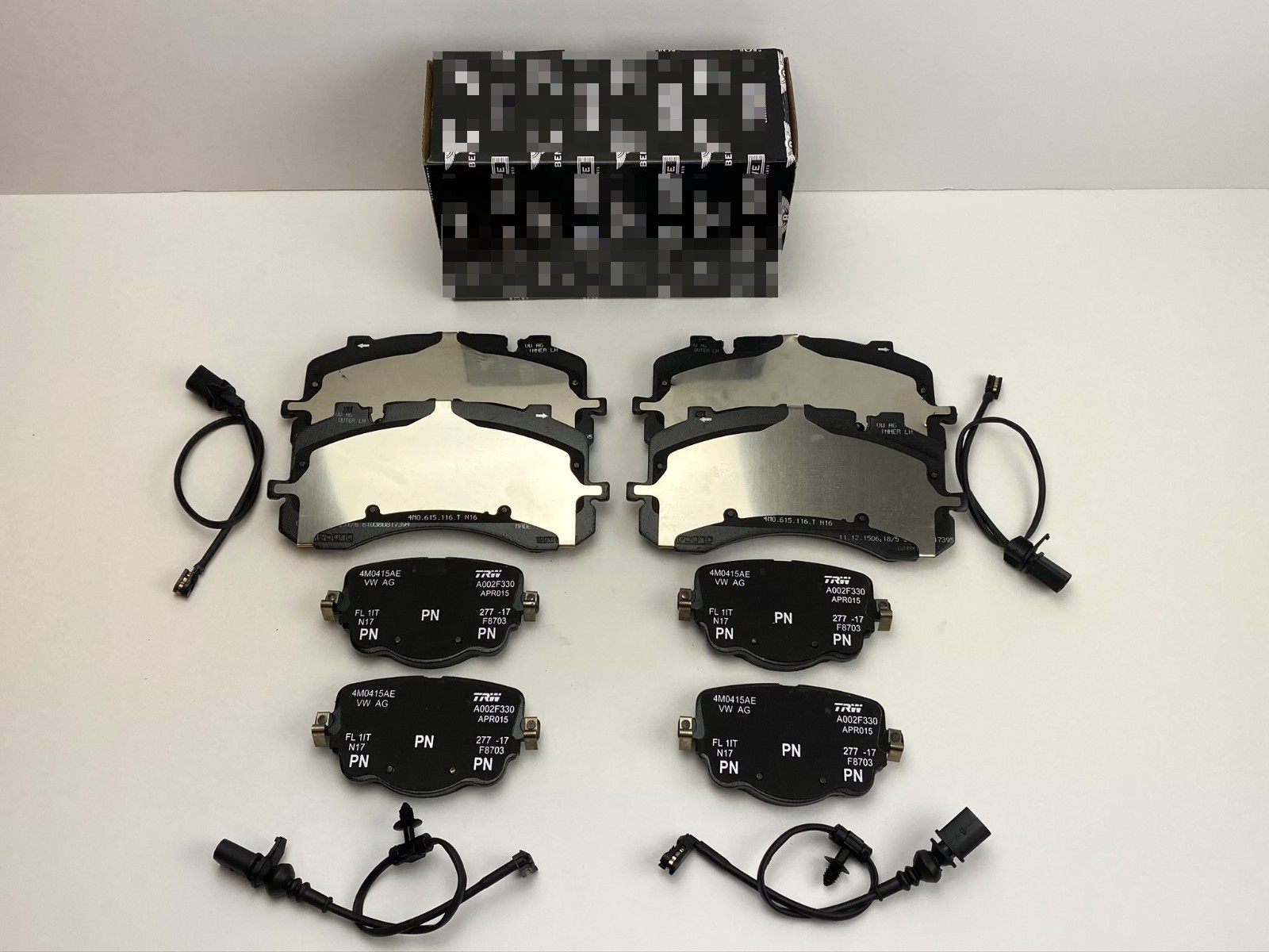 FOR Bentley Bentayga Front & Rear Brake Pads & Sensors