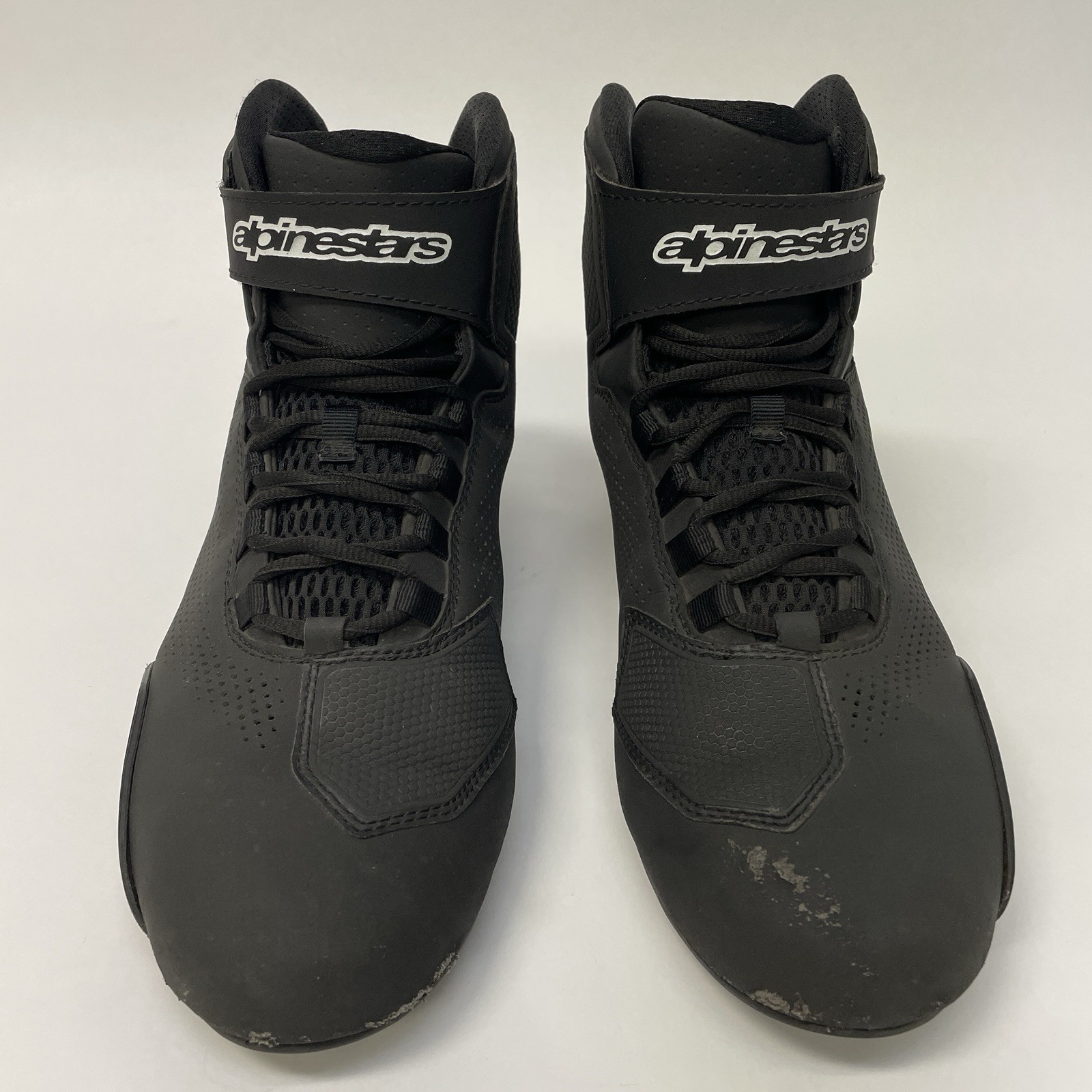 Alpinestars Sektor Vented Moto Shoes Black Size US 11  Alpine Stars Scuff Marks