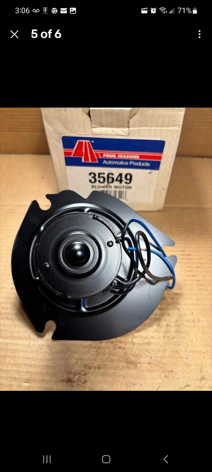 1980-1986 Nissan Datsun 720 blower motor Four Seasons 35649 1980-1986 Nissan Datsun 720 blower motor Four Seasons 35649