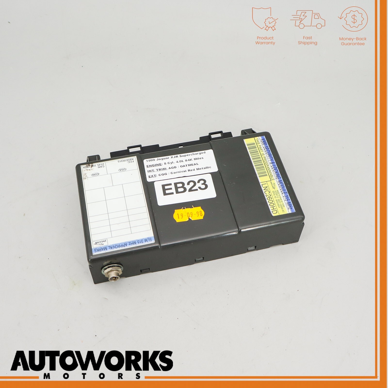 98-03 Jaguar X308 XJ8 XJR Security Locking Module Computer Unit LNC2600HE OEM 98-03 Jaguar X308 XJ8 XJR Security Locking Module Computer Unit LNC2600HE OEM