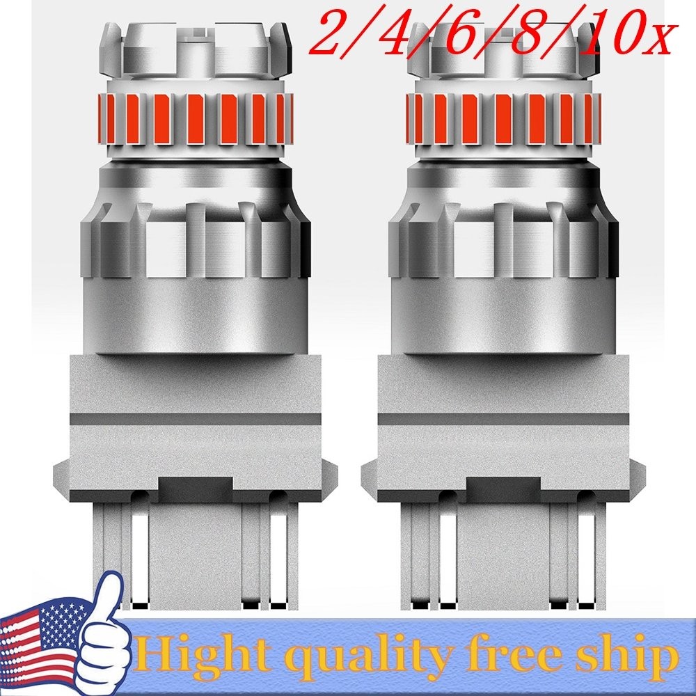 2/4X 3157LED Strobe Flashing Blinking Brake Tail Light Parking Safety Warn bulb