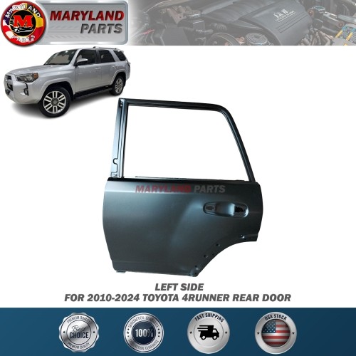 For 2010-2024 Toyota 4Runner Left Rear Door Driver Side LH