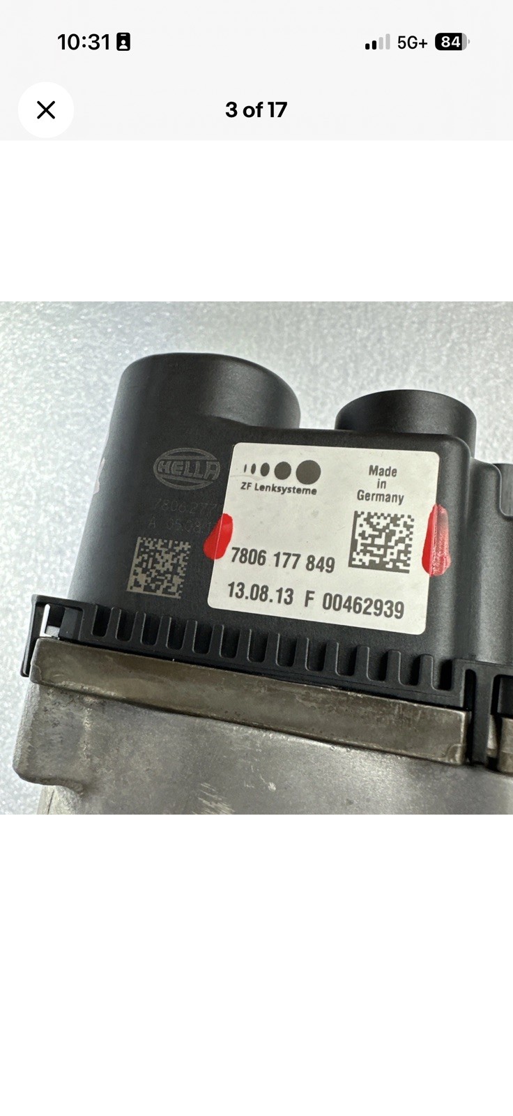 2012-2018 BMW 328i 320i Electric Power Steering Assist Servo Motor # 7802277794 2012-2018 BMW 328i 320i Electric Power Steering Assist Servo Motor # 7802277794
