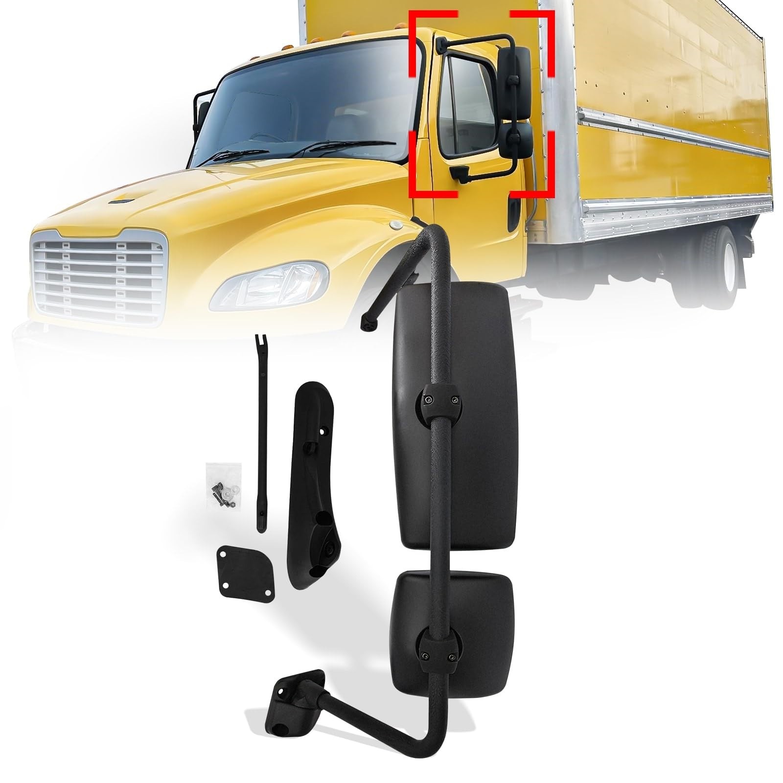 mirror assembly for 2002-2018 International trucks 4300 through 8600 mirror assembly for 2002-2018 International trucks 4300 through 8600