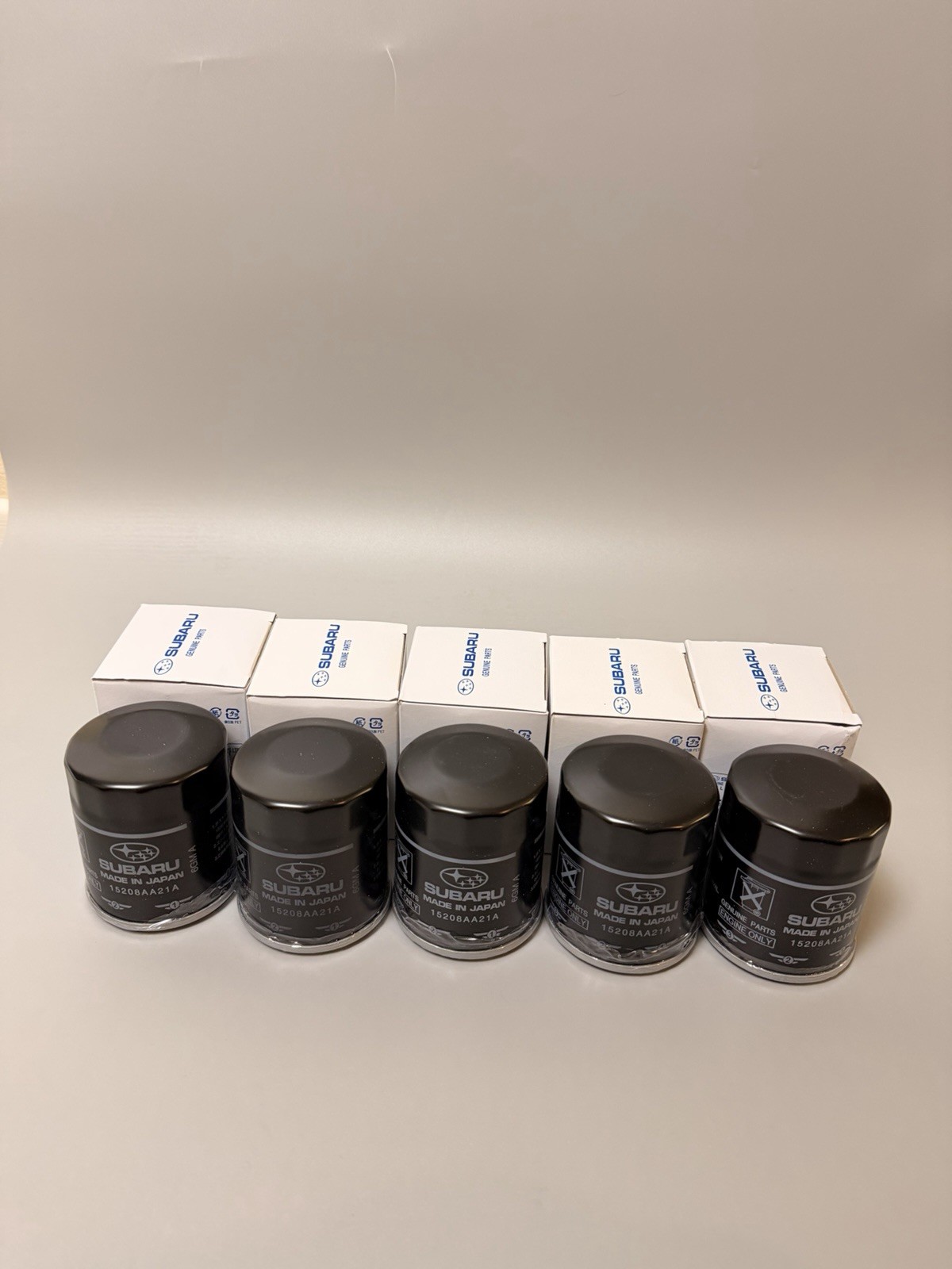 Subaru Engine Oil Filter & Crush Gasket Kit 15208AA21A & 8003916010 - 5 Pack Subaru Engine Oil Filter & Crush Gasket Kit 15208AA21A & 8003916010 - 5 Pack