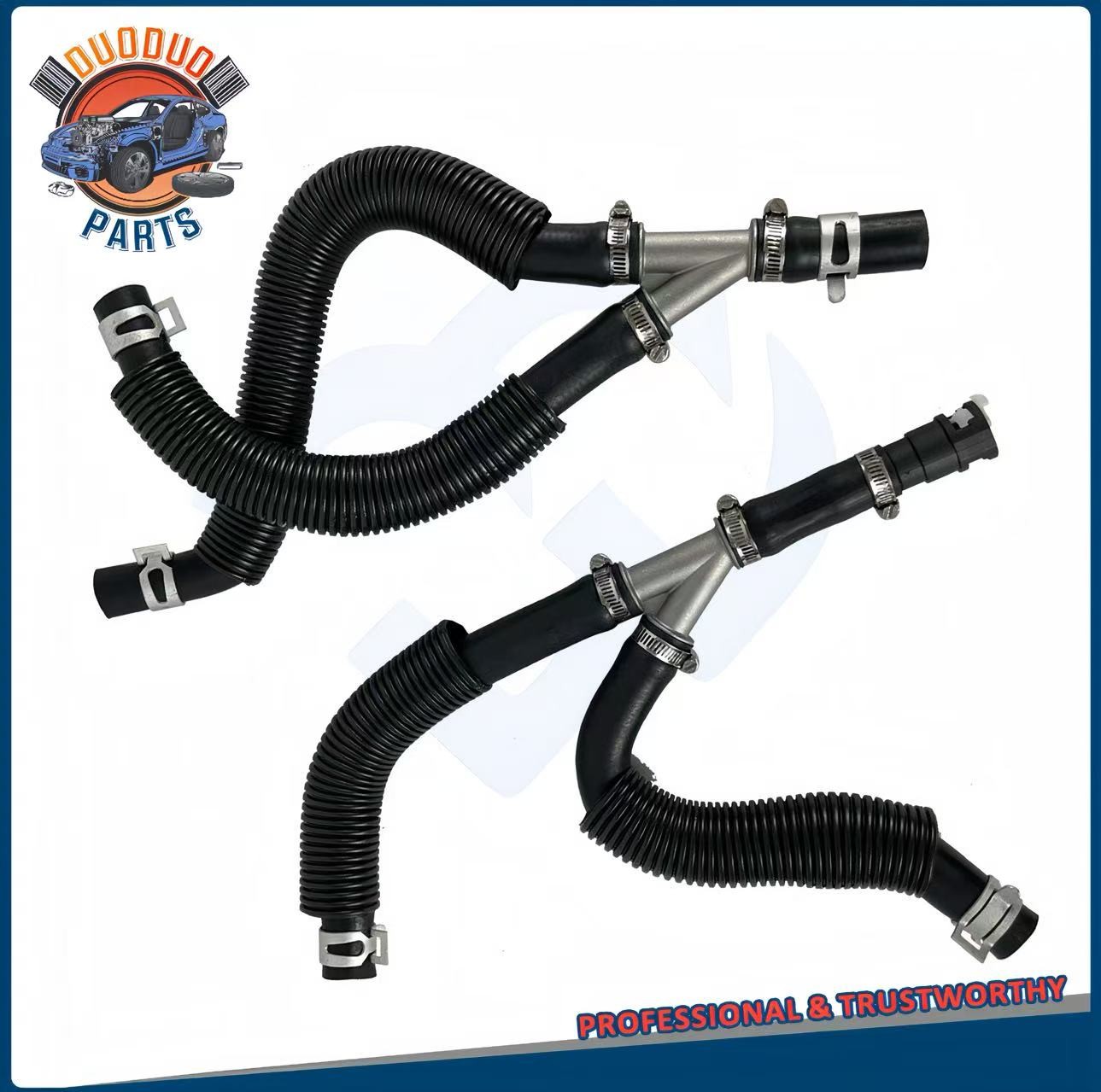 2 Pcs Heater Hose Assembly For 2008-2010 Chrysler Dodge Grand Caravan 626-307HP